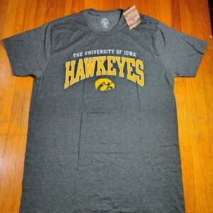 University of Iowa Hawkeyes T Shirt Mens Large Gray Rivalry Threads NCAA